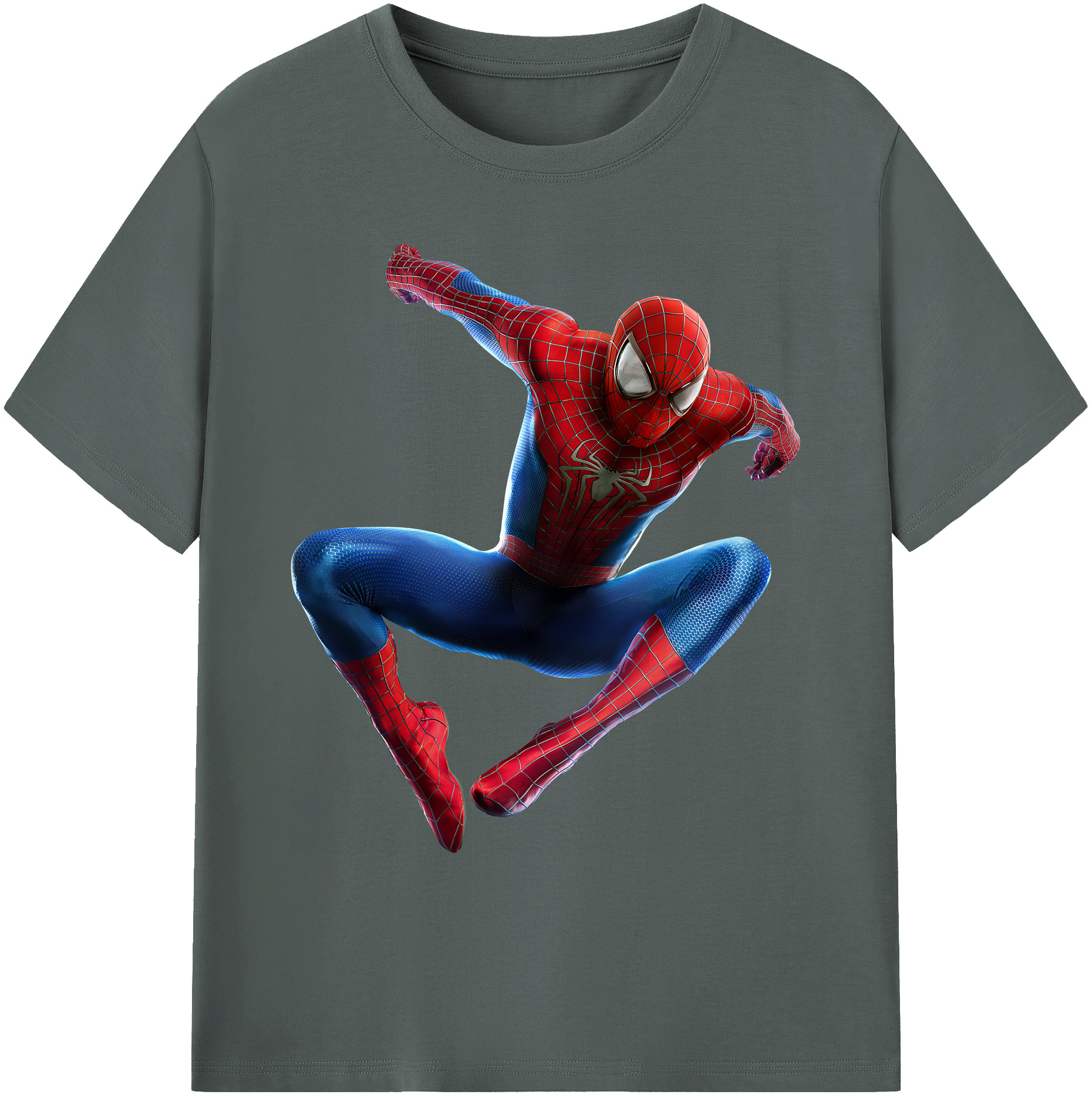 （画像用） Spider Man スパイダーマン 綿100％ メンズ半袖Tシャツ｜肌触りやわらか＆通気性